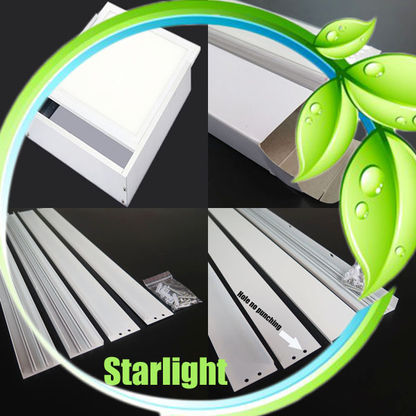 Led panel light surface mounted kits for led ceiling light