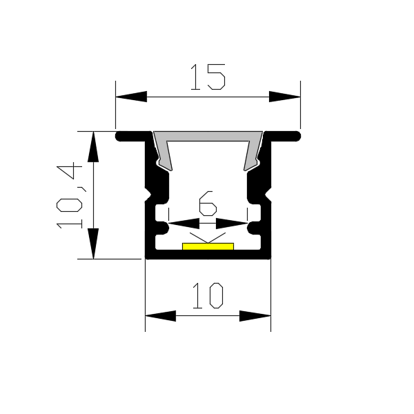 Aluminium Led Profile for Led Light - 副本