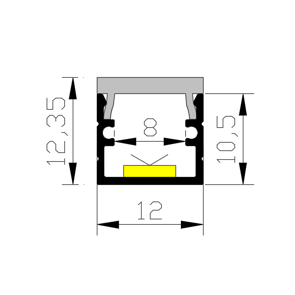 Aluminium Led Profile for Led Light - 副本 - 副本 - 副本