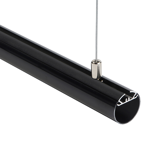 Black LED Aluminum Profile Channel High Quality for Strip Light Drywall Installation