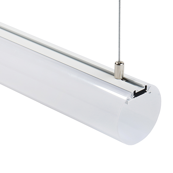 Aluminum heat sink light tube housing for led pendant light suspension linear light