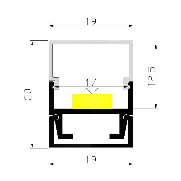Extruded Aluminium Led Channel for Led Light
