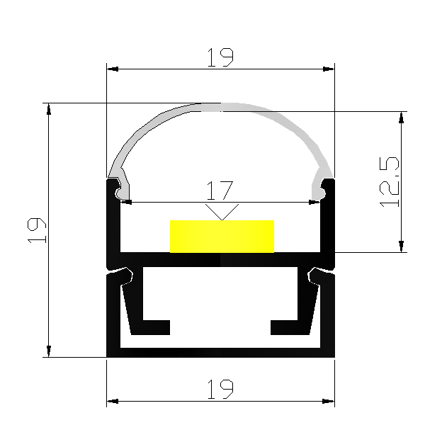 Extruded Aluminium Led Channel for Led Light Bar