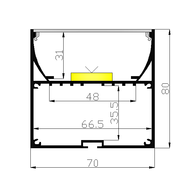 Hanging linear light LED linear pendent light profile